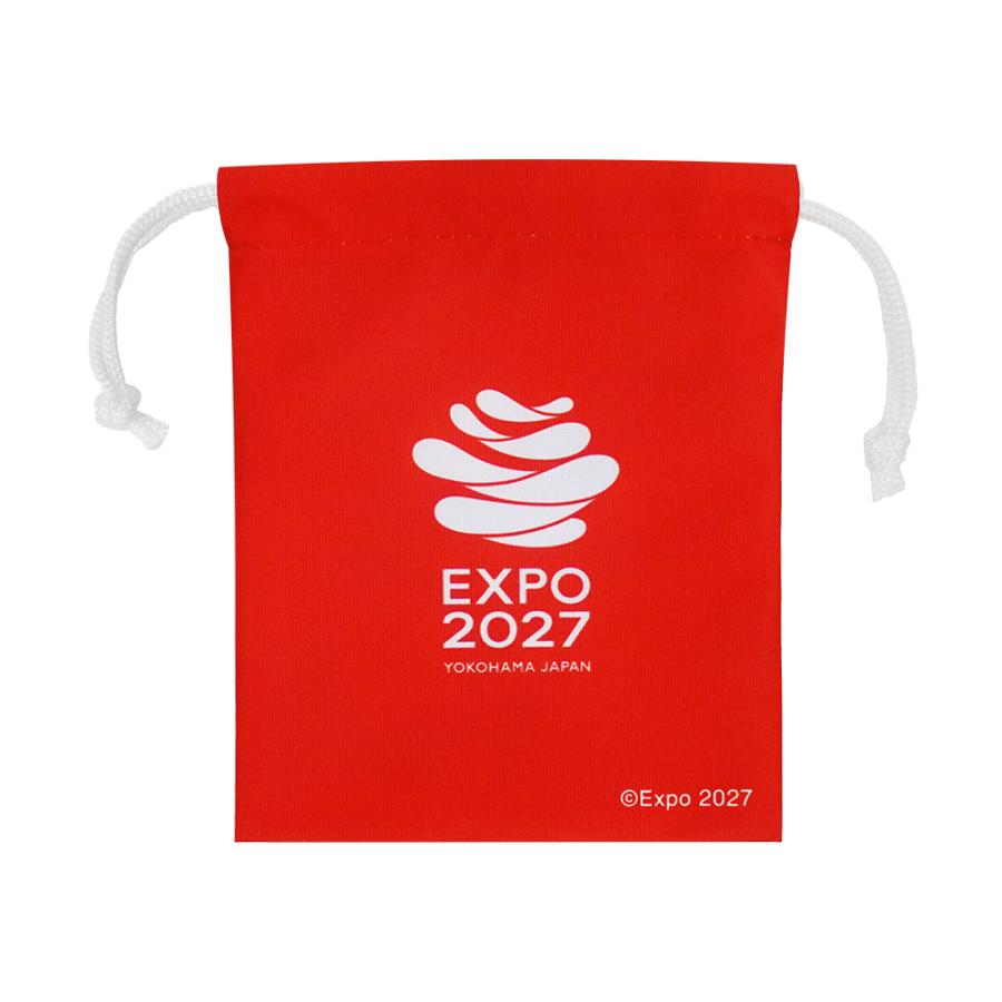 EXPO2027 トゥンクトゥンク ミニ巾着（きんちゃく）赤 2027国際園芸博