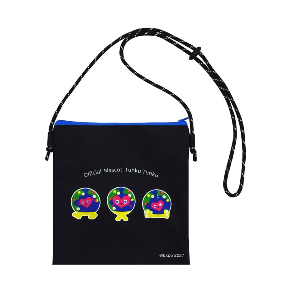 EXPO2027 トゥンクトゥンク ショルダーポーチ 黒 2027国際園芸博覧会