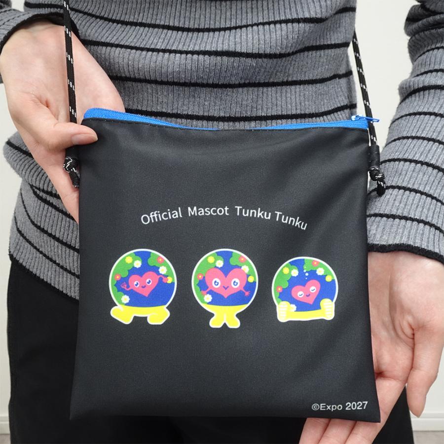 EXPO2027 トゥンクトゥンク ショルダーポーチ 黒 2027国際園芸博覧会