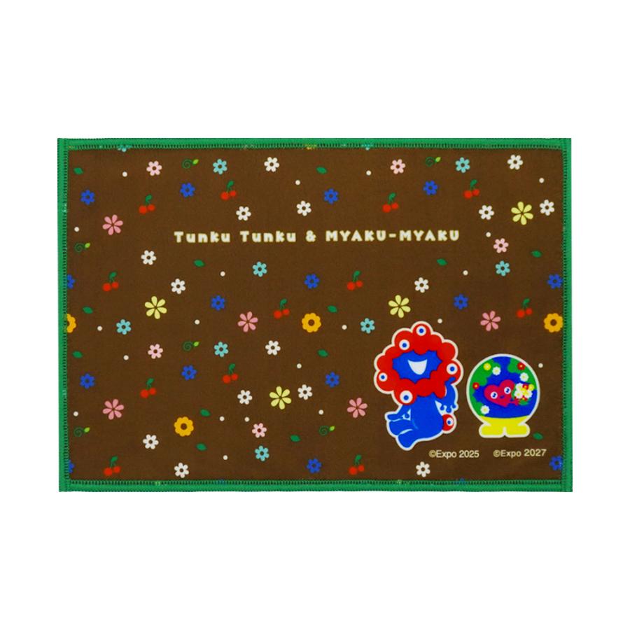 トゥンクトゥンク＆ミャクミャク ハンカチフラッグ 花びら 2027年国際