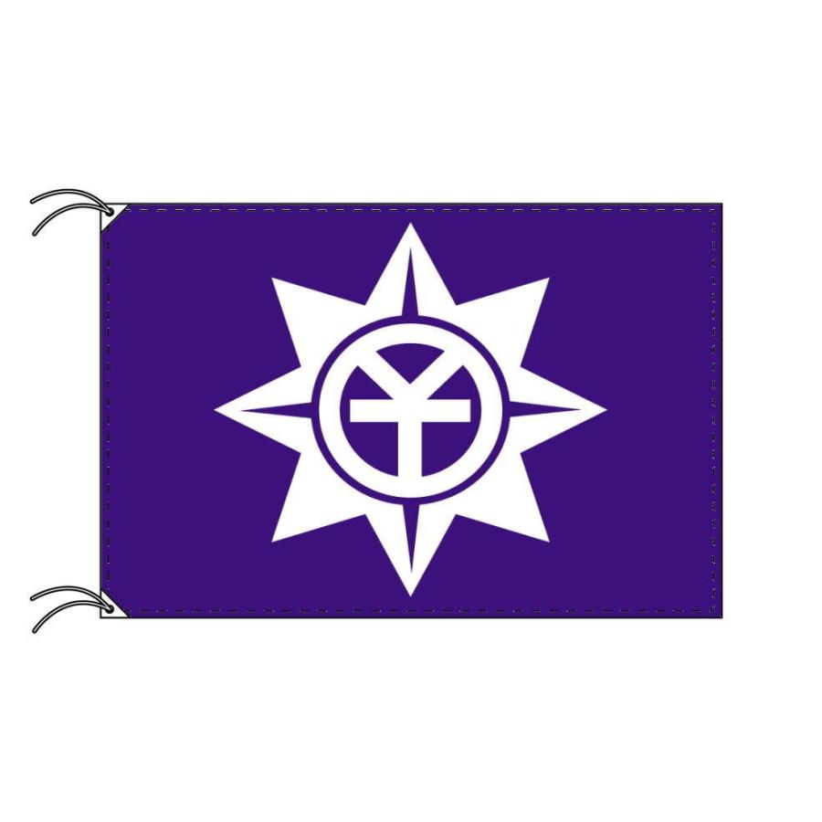 TOSPA 岡山市旗 岡山県県庁所在地の市の旗 120×180cm テトロン製 日本製 日本の県庁所在地旗シリーズ