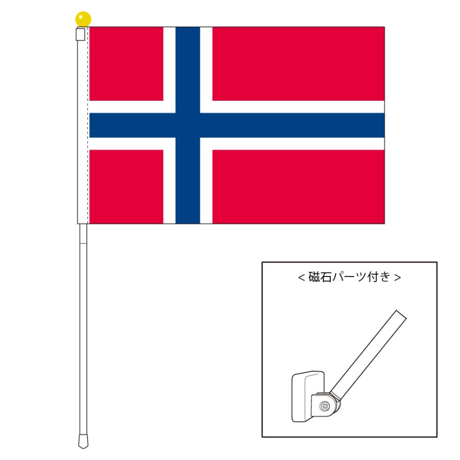 ノルウェー国旗 ポータブルフラッグ マグネット設置部品付きセット 旗サイズ25 37 5cm テトロン製 日本製 世界の国旗シリーズ S トスパ世界の国旗販売 Yahoo 店 通販 Yahoo ショッピング