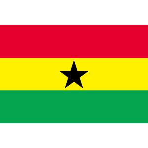 TOSPA  ガーナ国旗セット 高級アルミ合金パーツ付き