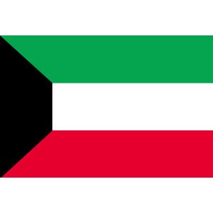 TOSPA  クウェート国旗セット 高級アルミ合金パーツ付き