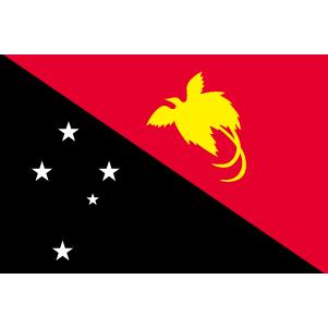 TOSPA  パプアニューギニア国旗セット 高級アルミ合金パーツ付き