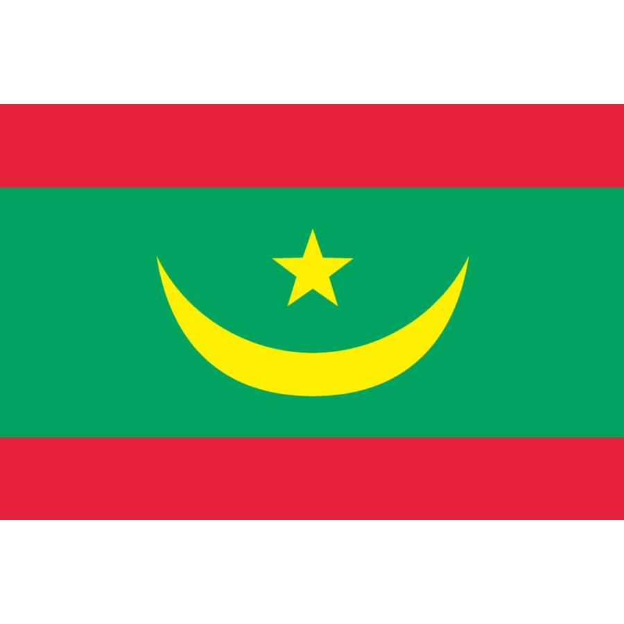 TOSPA　モーリタニア国旗セット　高級アルミ合金パーツ付き