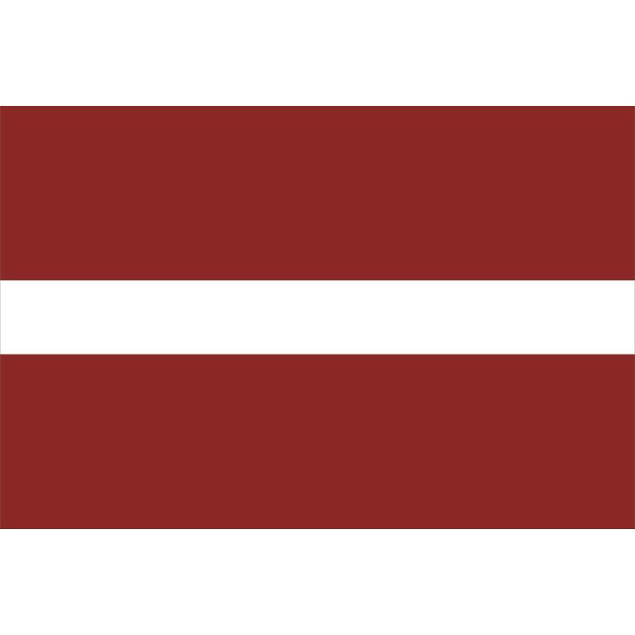 TOSPA  ラトビア国旗セット 高級アルミ合金パーツ付き