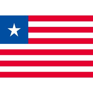 TOSPA　リベリア国旗セット　高級アルミ合金パーツ付き