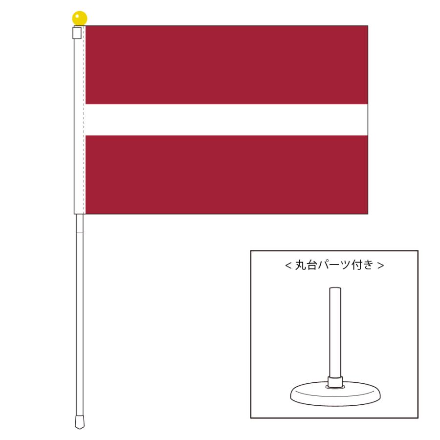 ラトビア国旗 ポータブルフラッグ 卓上スタンド付きセット 旗サイズ25 37 5cm テトロン製 日本製 世界の国旗シリーズ St4962 トスパ世界の国旗販売 Yahoo 店 通販 Yahoo ショッピング