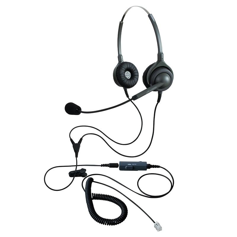 CISCOビジネスホン用 両耳ヘッドセット エンタープライズ EN2-M VMC4コード付き コールセンター 受話音量調節機能｜tostec-shop｜02