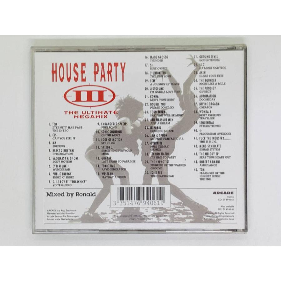 即決CD TURN UP THE BASS / HOUSE PARTY ULTIMATE MEGAMIX 45曲収録