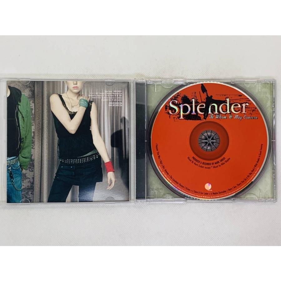 即決CD Splender / To Whom It May Concern アルバム セット買いお得 T01 : TOTAL-CD-SHOP ...