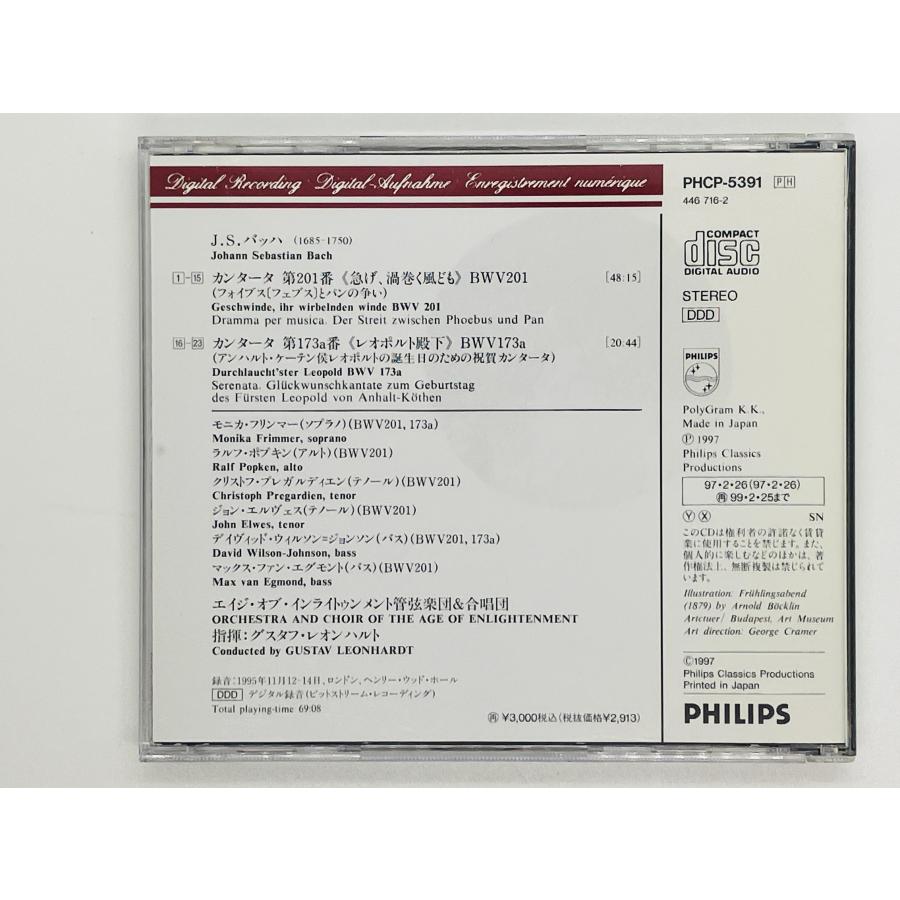 即決CD バッハ カンタータ 第201番 第173番 レオンハルト / BACH