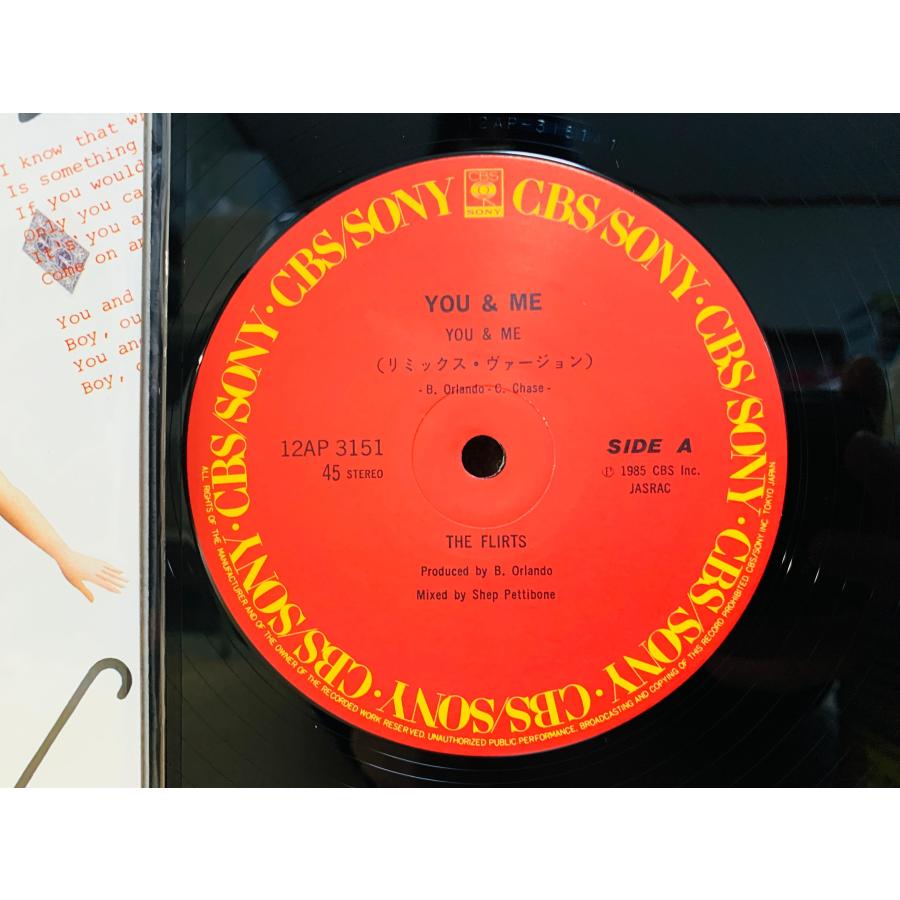 即決LP YOU & ME / THE FLIRTS フラーツ ボビー・オーランド 帯付き 