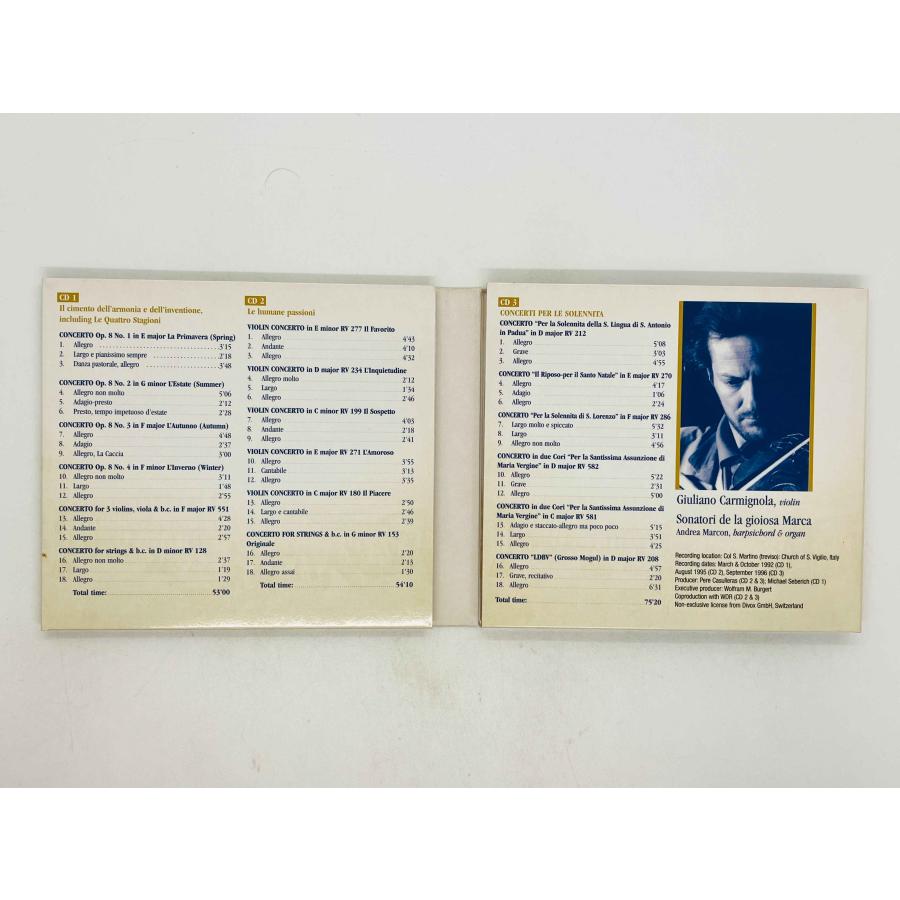 即決3CD ヴィヴァルディ ヴァイオリン協奏曲集 四季 カルミニョーラ