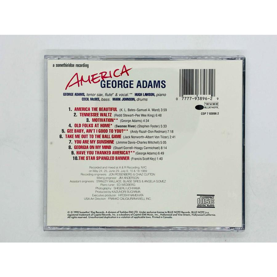 即決CD George Adams / America ジョージ・アダムス 7 93896 2 X12