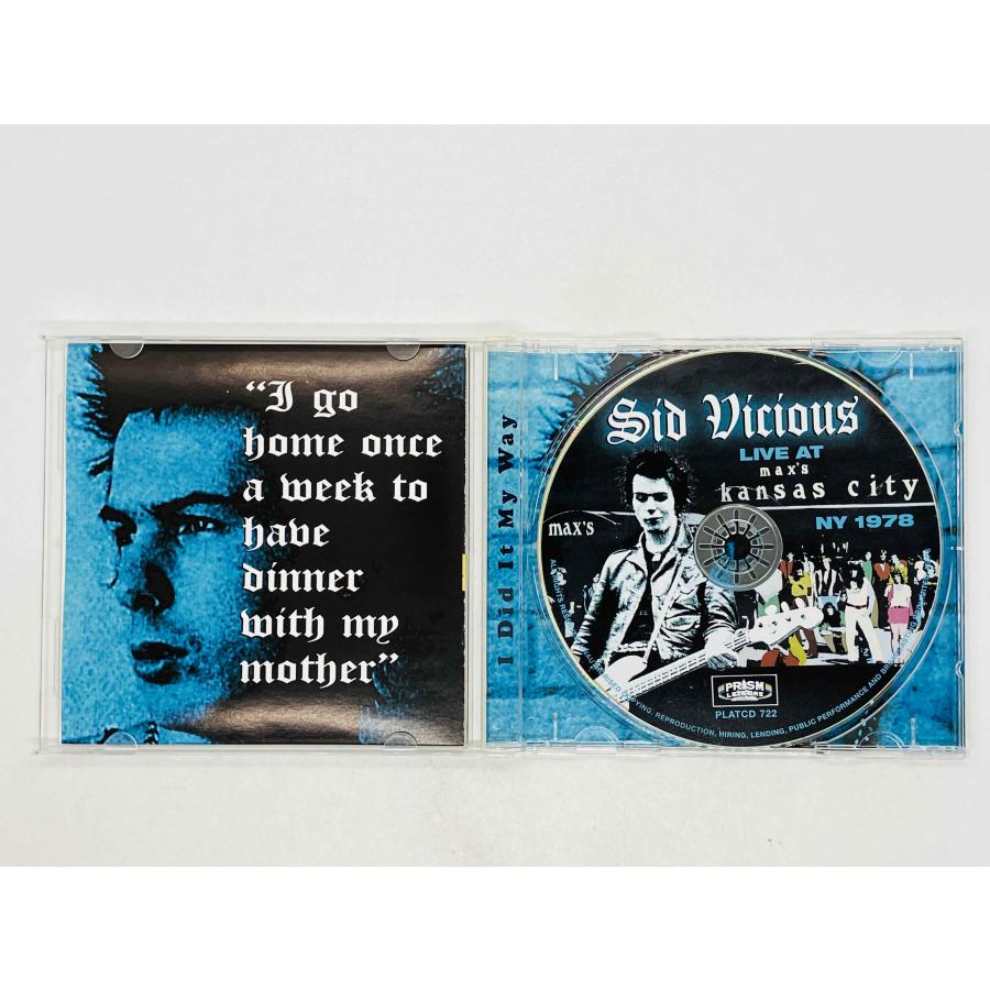 即決CD SID VICIOUS / LIVE AT MAX'S KANSAS CITY, NY 1978 シド