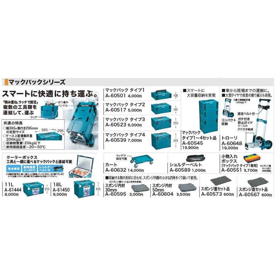 マキタ（makita） マックパック用 トローリー A-60648 : Total Homes