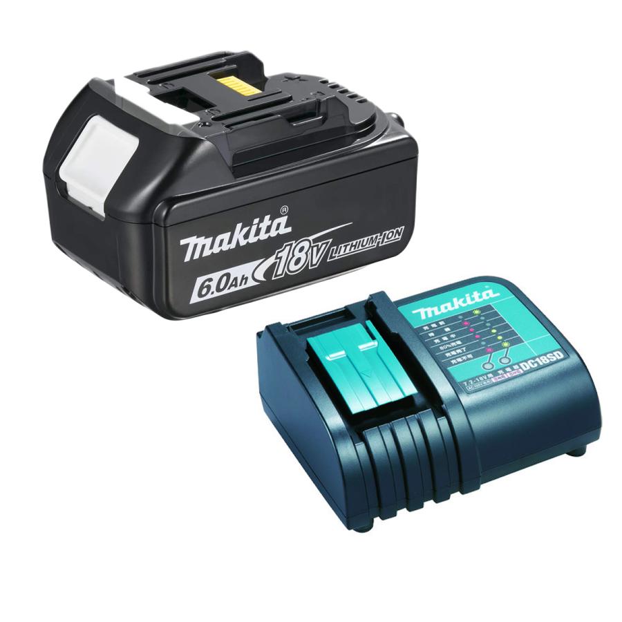 マキタ(makita) 正規品 バッテリー+充電器 BL1860B+DC18SD 18V 6.0Ah