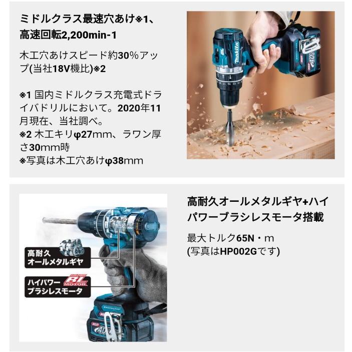 マキタ（makita） DF002GRDXB 充電式ドライバードリル 黒 40V