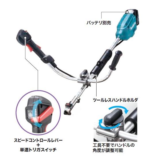 マキタ（makita） 充電式スプリット草刈機 MUX19DZ Uハンドル