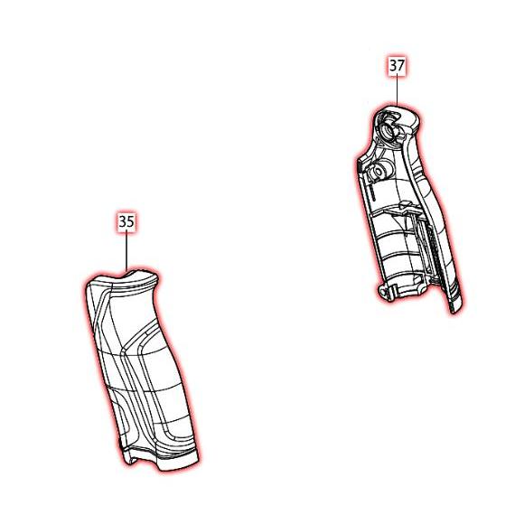マキタ（makita） 部品 ハンドルセット品 188509-3 図番035 037 左右