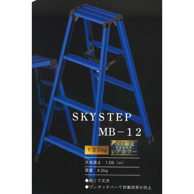 長谷川工業 完全限定 脚軽 RZ-12c SKYSTEP ブルー MB-12 関東限定