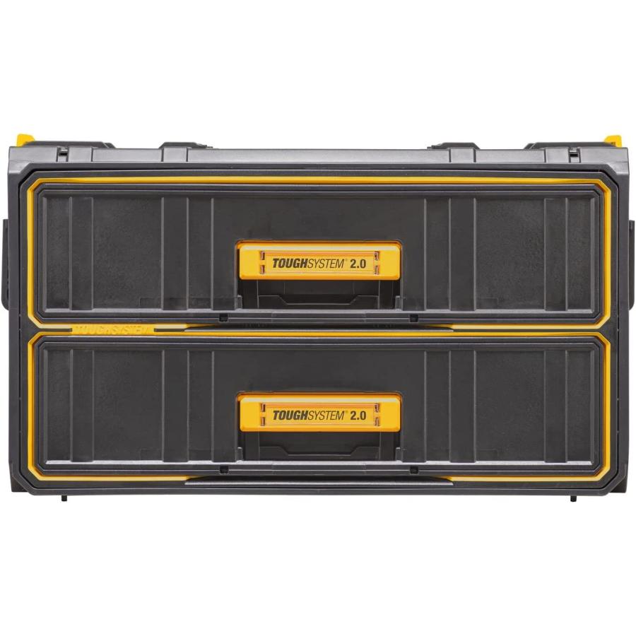 DEWALT デウォルト(DEWALT) タフシステム2.0 2段チェスト 工具箱 収納