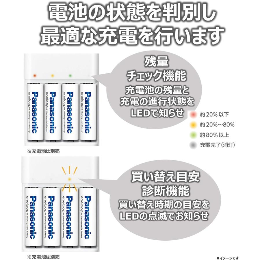 Panasonic（パナソニック） USB入出力付急速充電器 BQ-CC87 ニッケル