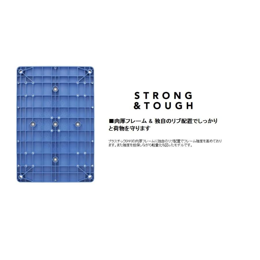 花岡車輌 プラスチック台車 UPA-LS 固定片ハンドル式 物品運搬用 奥行950mm_5