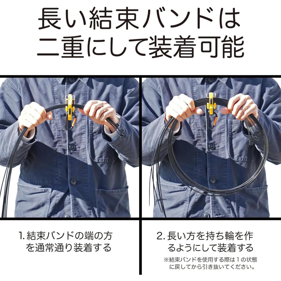E-ZEN EQ-100Y ワンタッチケーブルタイホルダー 結束バンドホルダー