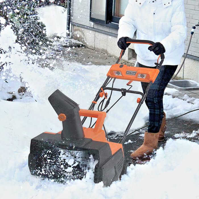 家庭用 ハイパワー 電動 除雪機 スノーホエール 20m延長コード 家庭用 ハイパワー 電動 除雪機 スノーホエール 20m延長コード