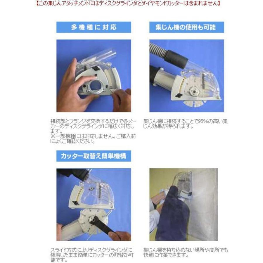 三京コンクリート研磨 自己集塵アタッチメント ボッシュマキタ用 