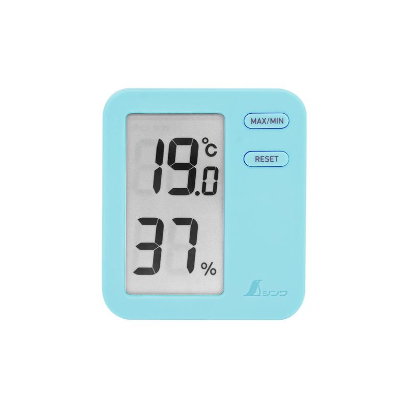 シンワ シンワ測定 デジタル温湿度計 Home A クリアパック ブルー