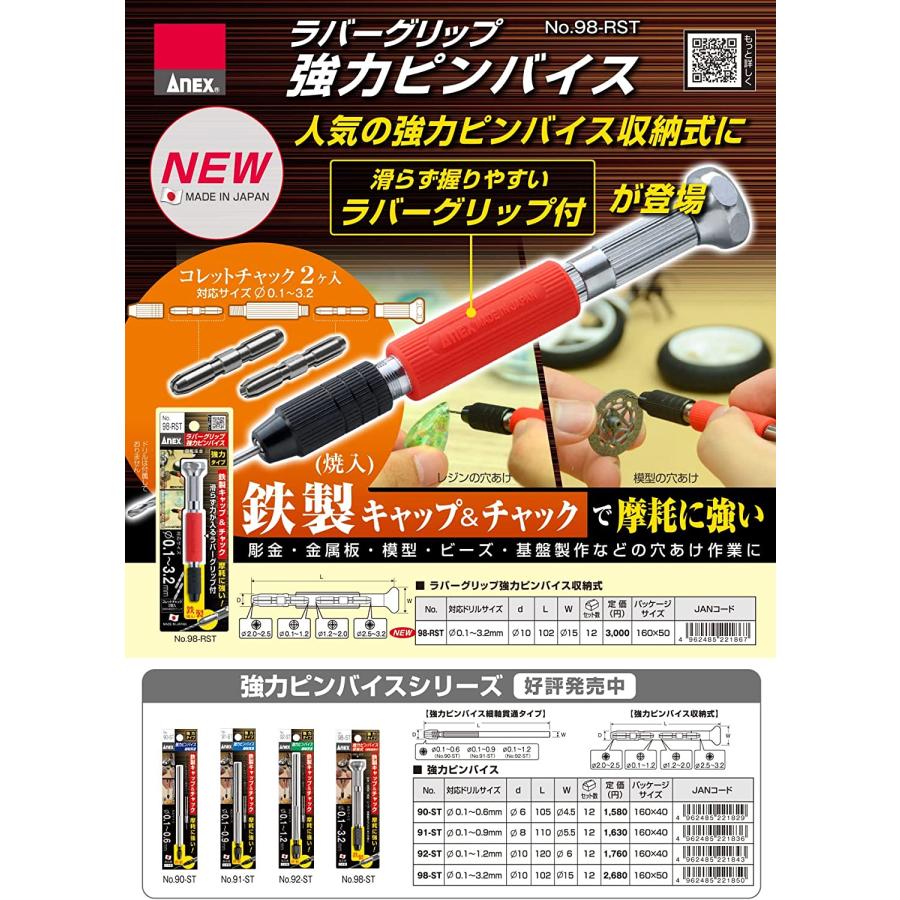 アネックス アネックス(ANEX) ラバーグリップ強力 ピンバイス アネックス アネックス(ANEX) ラバーグリップ強力 ピンバイス