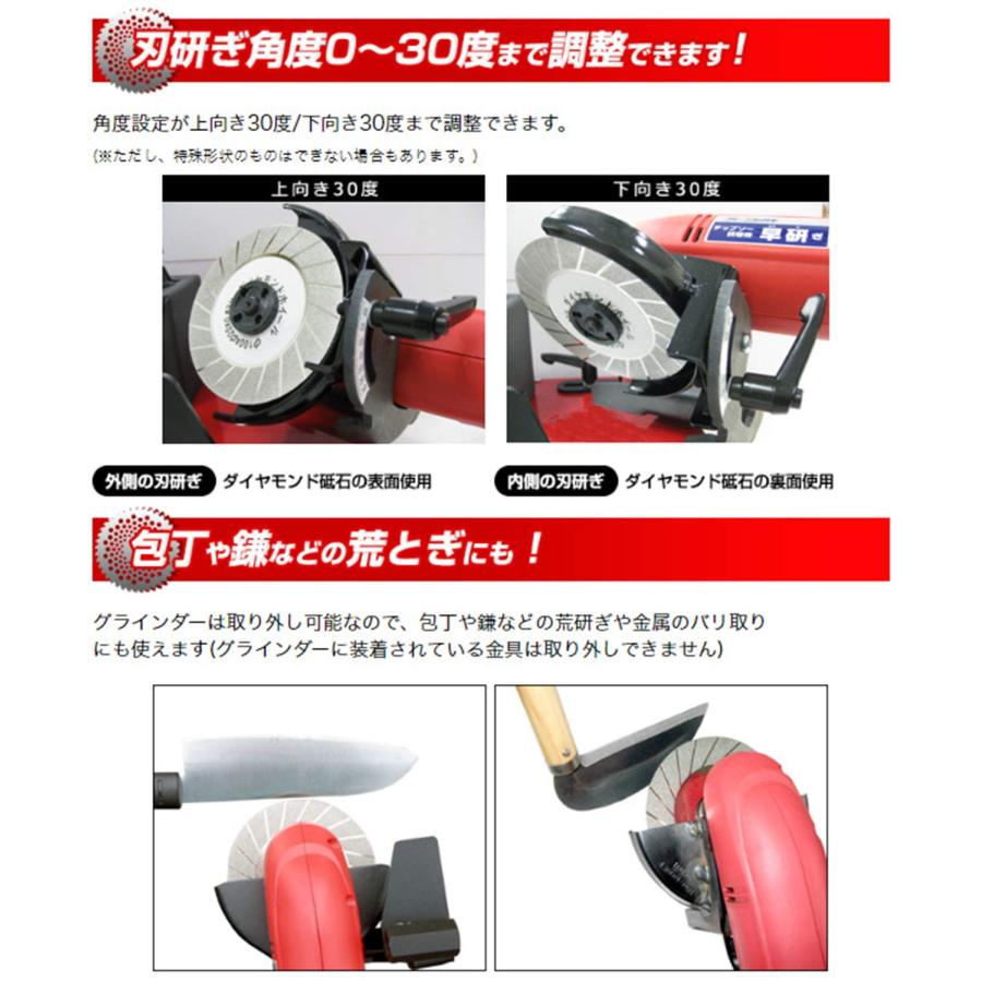 ニシガキ 早研ぎ 金属用チップソー研磨機 N-845 草刈・木工対応 外径