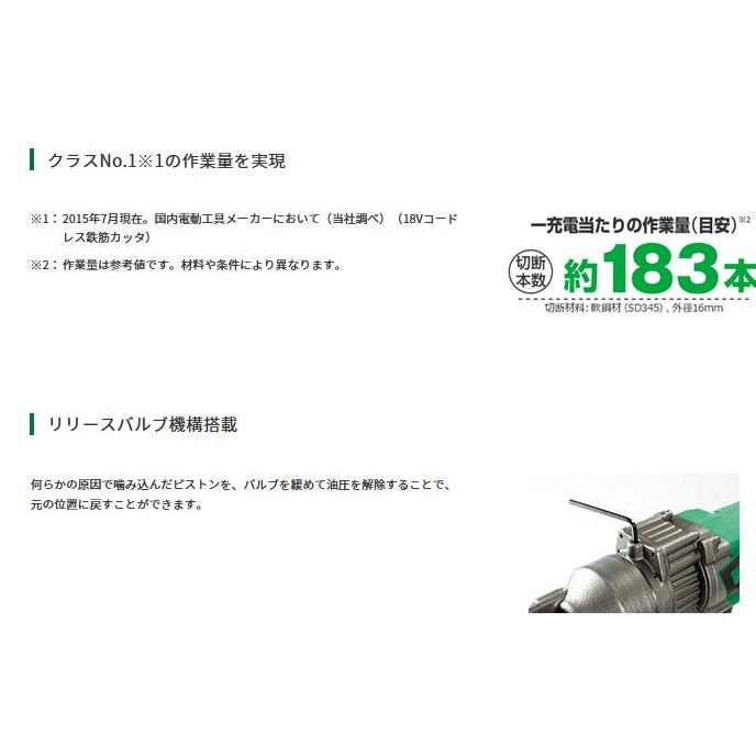 ハイコーキ コードレス鉄筋カッター CF18DSL（NK） 未使用品  ケース付き Hikoki Amazon | HiKOKI(ハイコーキ) コードレス鉄筋カッタ 蓄電池・充電器