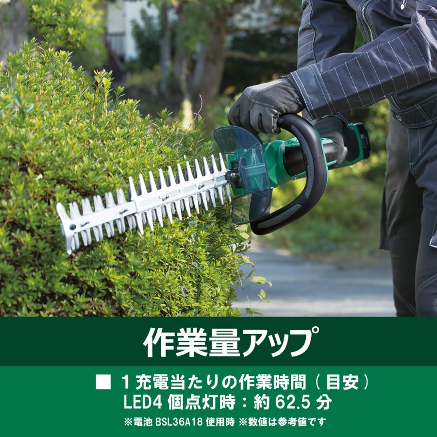 HiKOKI（ハイコーキ） 36V 充電式ヘッジトリマー CH3656DA XPZ 三面 