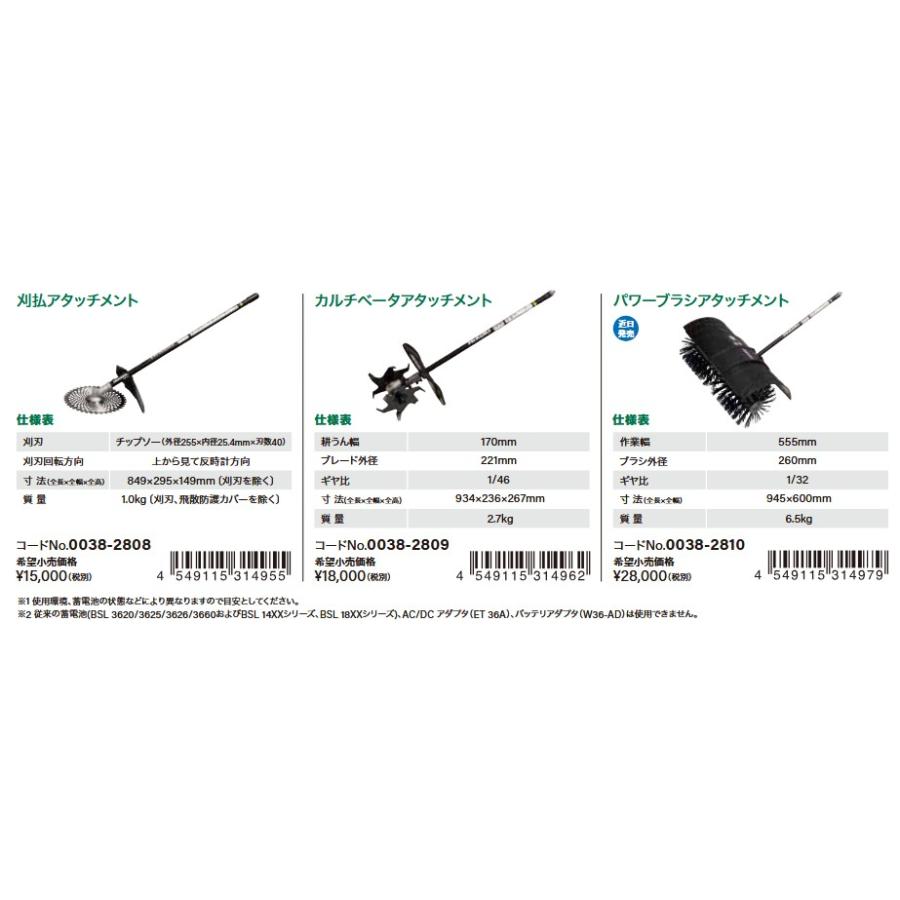 HiKOKI（ハイコーキ） 36Vマルチボルトコードレス刈払機 CG36DC(DLN