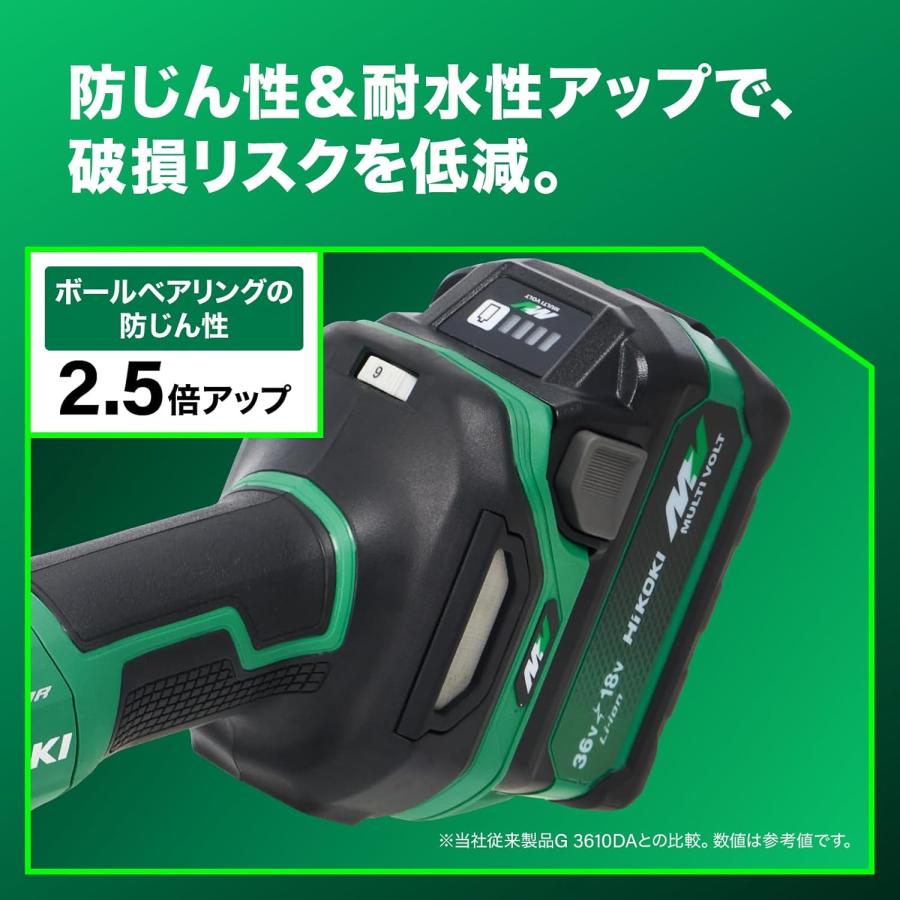HiKOKI（ハイコーキ） 36V 充電式ディスクグラインダ G3610DC 特別