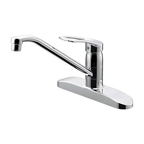 カクダイ シングルレバー混合栓 116-111 分水孔付_1