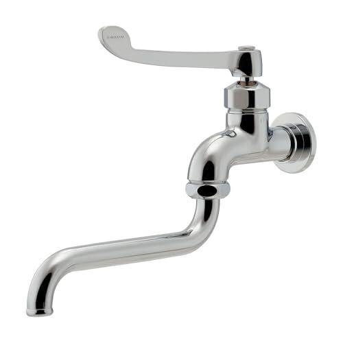 カクダイ 水栓金具 724-164-20QR 厨房用ロングレバー自在水栓 左二条ネジスピンドル固定コマ仕様_1
