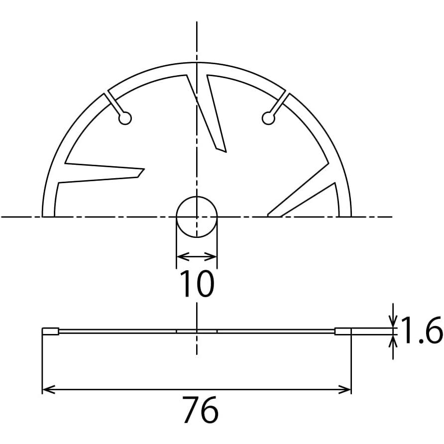 TOP工業(トップ工業) 電着ダイヤモンドホイール #200 直径76mm 研磨