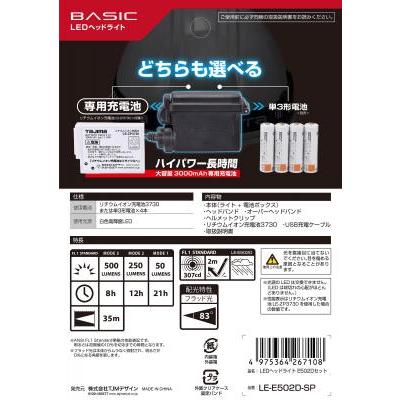 Tajima（タジマ） タジマ(TJMデザイン) LEDヘッドライトE502Dセット LE