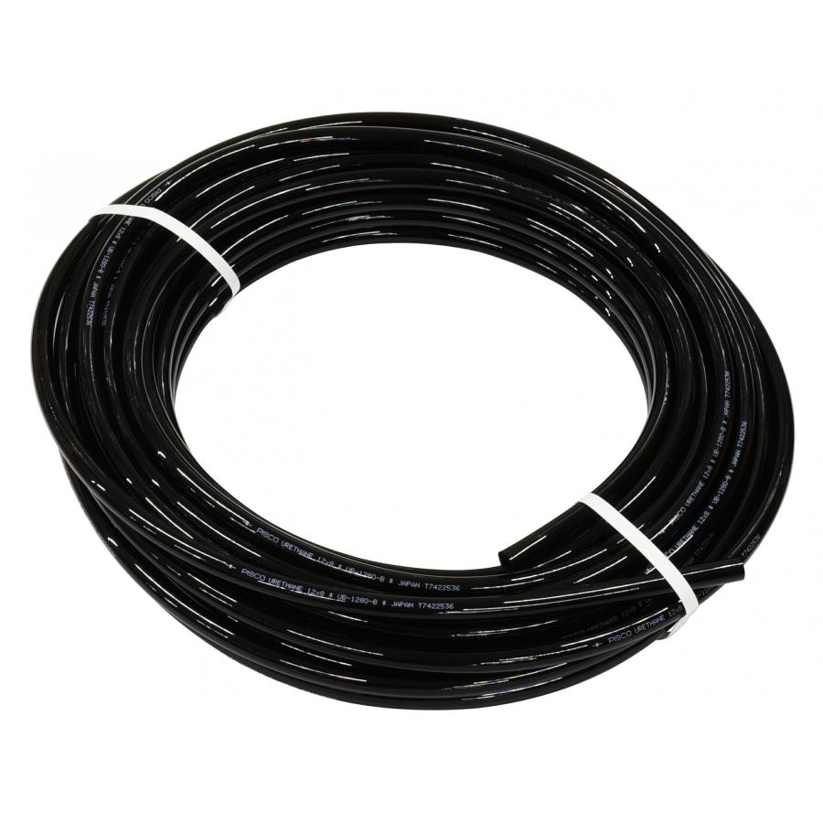 新潟精機 PISCO ポリウレタンチューブ 12mmx20m 黒 UB1280-20-B