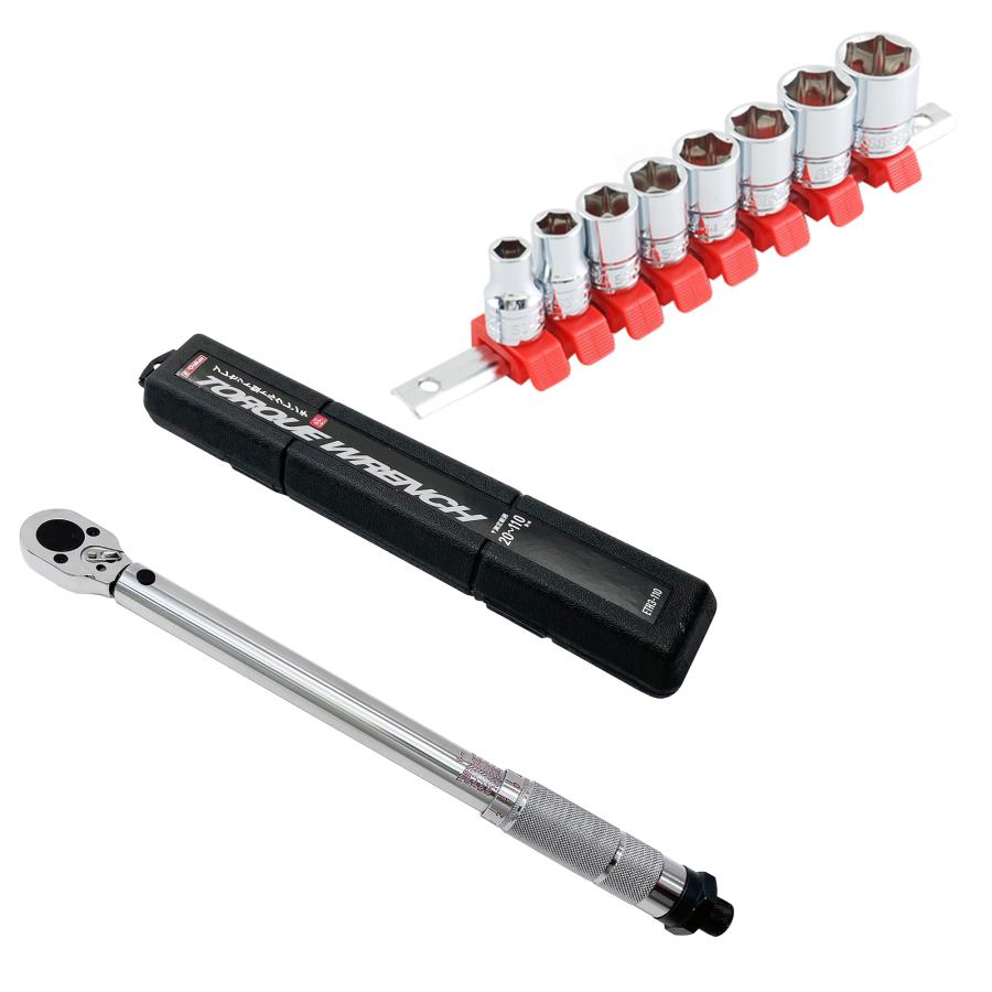 SK11 E-Value(藤原産業) トルクレンチ ETR3-110＋SK11 ソケットセット