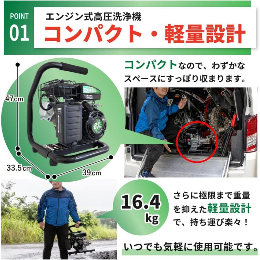 蔵王産業 蔵王産業(ZAOH) エンジン式高圧洗浄機 ヴィットリオ ZE-1006 