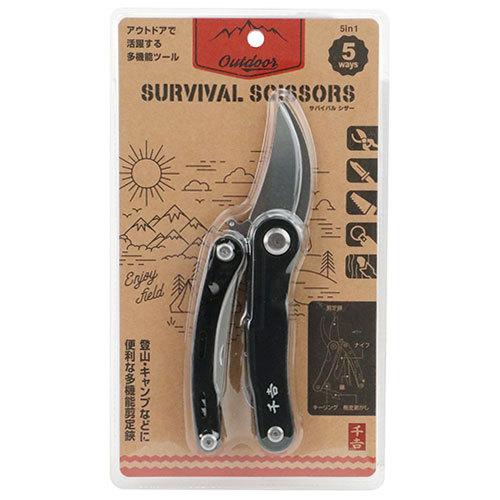 千吉 サバイバルシザー 5in1 マルチツール 藤原産業 卸売り 5in1