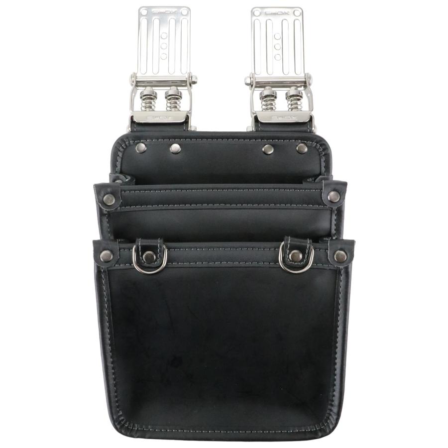 藤原産業 SHOX(藤原産業) 薄型腰袋 SHX-17 SHOCK機構 衝撃吸収 牛革+