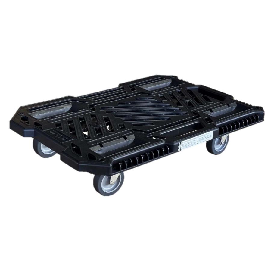 藤原産業 SUPER BULL メッシュ型 平台車 600mm×400mm×118mm 黒 連結